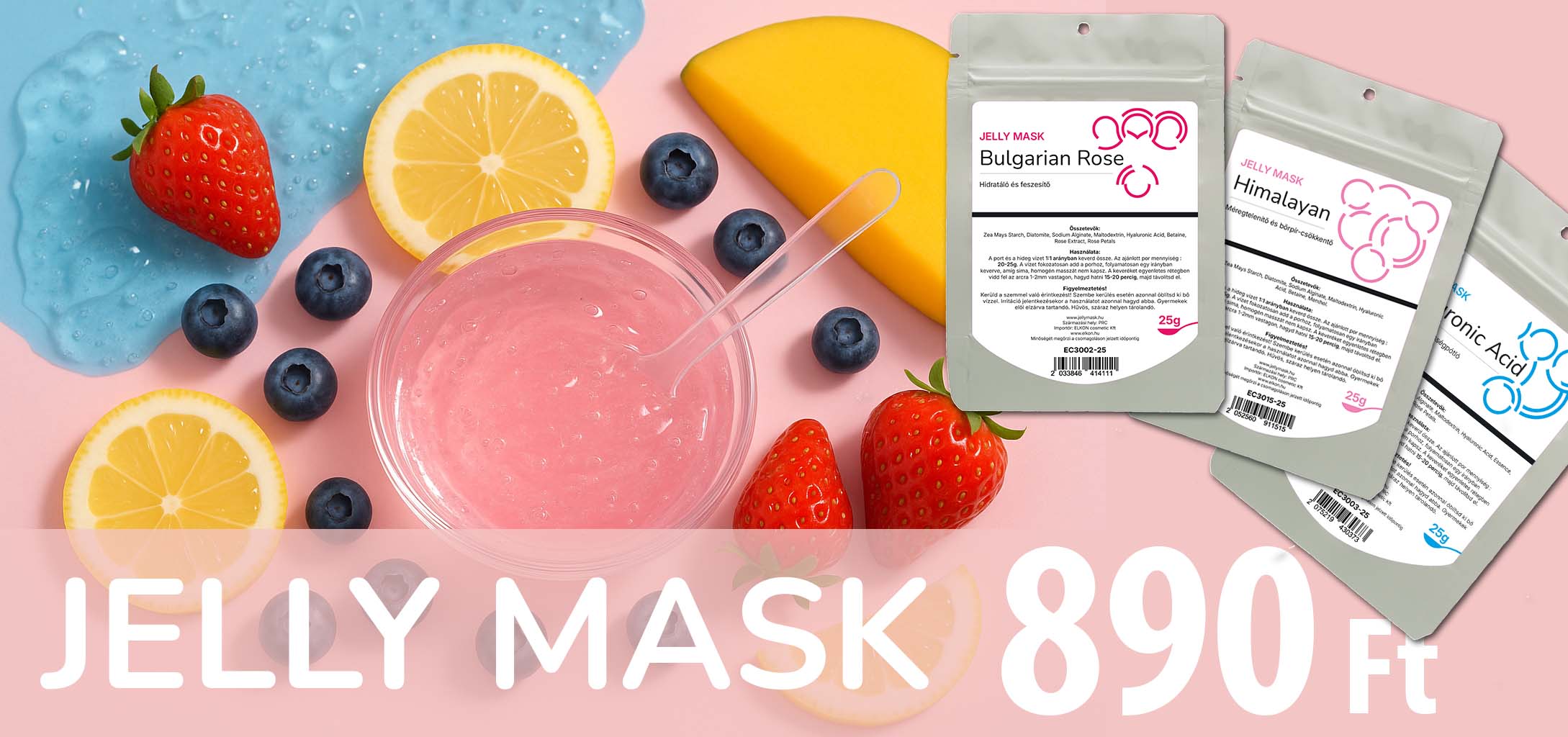 JELLY MASK ZSELÉS PORMASZKOK