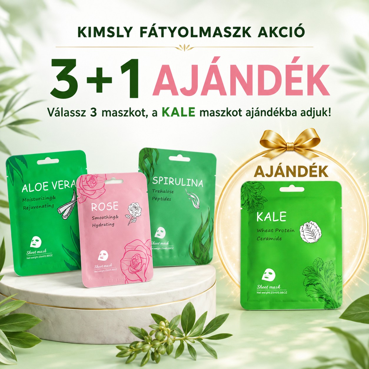Kimsly fátyolamszk 3 +1 ajándék
