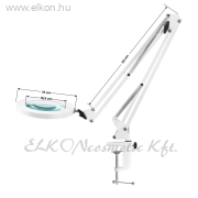 Asztali LED USB nagyítós lámpa Glow 308 fehér - E-SHOP ELKONcosmetic Kft.