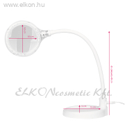 Elegante 2014 asztali nagyítós lámpa LED 5D  +  csipesz fehér - E-SHOP ELKONcosmetic Kft.