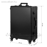 T-27 Hordozható szempillás/fodrász bőrönd pulttá alakítható hangszórókkal fekete - E-SHOP ELKONcosmetic Kft.