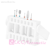 EXO Podo Mix körömcsiszoló fej készlet állvánnyal 7+1 darabos - E-SHOP