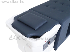 HEAD SPA MOBIL FEJ ÉS HAJTERÁPIÁS KEZELŐÁGY, HAJ SZAUNÁVAL, BÚTOR VÁZAS, ANTRACIT VEGÁN BŐR BORÍTÁS, MŰANYAG FEJMOSÓ, 60L TARTÁLY - ELKON ELKONcosmetic Kft.