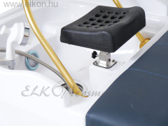 HEAD SPA MOBIL FEJ ÉS HAJTERÁPIÁS KEZELŐÁGY, HAJ SZAUNÁVAL, BÚTOR VÁZAS, ANTRACIT VEGÁN BŐR BORÍTÁS, MŰANYAG FEJMOSÓ, 60L TARTÁLY - ELKON ELKONcosmetic Kft.