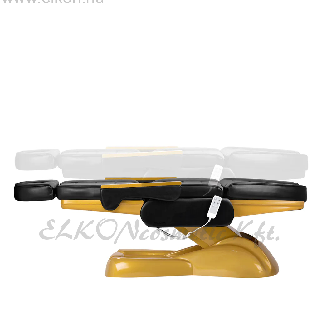 SILLON Lux 273b elektromos kozmetikai szék 3 motoros arany-fekete - E-SHOP ELKONcosmetic Kft.