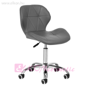 HÁTTÁMLÁS GÁZRUGÓS MUNKASZÉK SZÜRKE QS-06 - E-SHOP
