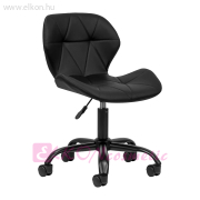 HÁTTÁMLÁS GÁZRUGÓS MUNKASZÉK FEKETE-FEKETE QS-06B - E-SHOP