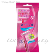 Silky 2 pengés borotva gumírozott nyéllel 8db - X-Epil