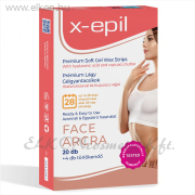 Hidratáló gélgyantacsíkok hialuronnal arcra - 20db - X-Epil ELKONcosmetic Kft.