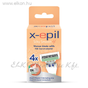 Silky Smooth 4 Női borotvabetét 4 pengés/4db - X-Epil