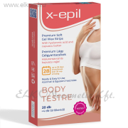 Hidratáló gélgyantacsíkok hialuronnal testre - 20db - X-Epil ELKONcosmetic Kft.
