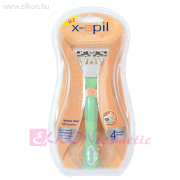 Silky Smooth 4 cserélhető fejes női borotva 4 pengés 1db - X-Epil