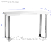 Manikűrös Asztal MOMO 05-SL fényes ezüst - E-SHOP ELKONcosmetic Kft.