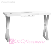 Manikűrös Asztal Porelszívóval MOMO 04-SL ezüst - E-SHOP