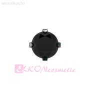 5mm Karmos Cubic Cirkónia Fekete NOIR DLC Natúr Orvosi Fém Belőhető Fülbevaló - STUDEX