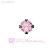 4mm Karmos Cubic Cirkónia Világos Rózsaszín NOIR DLC Natúr Orvosi Fém Belőhető Fülbevaló - STUDEX