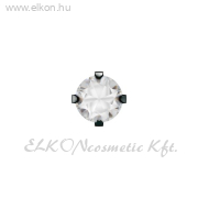 5mm Karmos Cubic Cirkónia Fekete, DLC Natúr Orvosi Fém Belőhető Fülbevaló - STUDEX