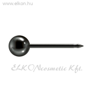 4mm Gömb Fekete, DLC Natúr Orvosi Fém Belőhető Fülbevaló - STUDEX ELKONcosmetic Kft.