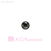 3mm Gömb Fekete NOIR DLC Natúr Orvosi Fém Belőhető Fülbevaló - STUDEX
