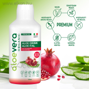 Aloe Vera Organic Prémium Ital gránátalmával 1000ml - ALVEOLA ELKONcosmetic Kft.
