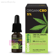 OrganiCBD CBD olaj 5% (500mg) 10ml - Aloe Vera Organic