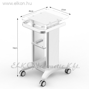 LÉZERES SZŐRTELENÍTŐ KÉSZÜLÉKHEZ PRÉMIUM GÉPÁLLVÁNY , GURULÓS KÉSZÜLÉK ÁLLVÁNY TÁROLÓVAL - ELKON ELKONcosmetic Kft.