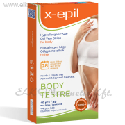 Hipoallergén gélgyantacsíkok testre - 40db - X-Epil ELKONcosmetic Kft.