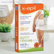 Hipoallergén gélgyantacsíkok testre - 40db - X-Epil ELKONcosmetic Kft.