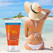 Aloe Vera Organic SPF50 Napozó krém arcra és testre 150ml - ALVEOLA ELKONcosmetic Kft.