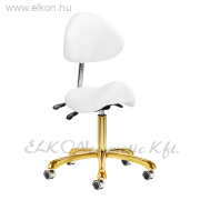 Nyerges gurulós forgózsámoly háttámlával - fehér - ALVEOLA