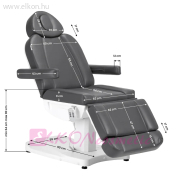 ELEKTROMOS KEZELŐSZÉK - KEZELŐÁGY 3 MOTOROS Azzurro 803D SZÜRKE - E-SHOP ELKONcosmetic Kft.