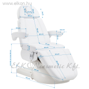 ELEKTROMOS KEZELŐSZÉK - KEZELŐÁGY 3 MOTOROS AZZURRO LUX FEHÉR - E-SHOP ELKONcosmetic Kft.