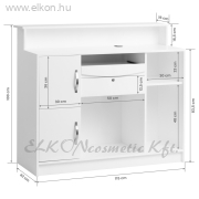 GABBIANO RECEPCIÓS PULT G26B FEHÉR-FEKETE - E-SHOP ELKONcosmetic Kft.