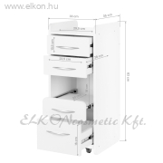 KOZMETIKAI MUNKAÁLLOMÁS MINI SZEKRÉNY 969 FEHÉR - E-SHOP ELKONcosmetic Kft.