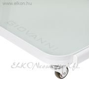 GURULÓS 3 POLCOS ÜVEGLAPOS ESZKÖZKOCSI DÖNTÖTT FEHÉR H6701 - E-SHOP ELKONcosmetic Kft.