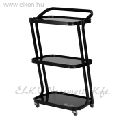 4 üvegpolcos eszközkocsi textil kosárral - ALVEOLA