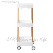 GURULÓS 3 POLCOS ESZKÖZKOCSI ARANY-FEHÉR 127 - E-SHOP GURULÓS 3 POLCOS ESZKÖZKOCSI ARANY-FEHÉR 127 - E-SHOP ELKONcosmetic Kft.