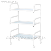 4 üvegpolcos eszközkocsi textil kosárral - ALVEOLA