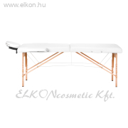 Összecsukható Masszázsasztal Ágy - Komfort Activ Fizjo Lux 2 szekciós 190x70 fehér - E-SHOP ELKONcosmetic Kft.
