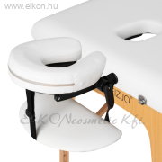 Összecsukható Masszázsasztal Ágy - Komfort Activ Fizjo Lux 2 szekciós 190x70 fehér - E-SHOP ELKONcosmetic Kft.