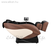 Sakura Classic 305 Masszázsfotel Billenthető, Fa szín Berakással fekete-barna-bézs - E-SHOP ELKONcosmetic Kft.