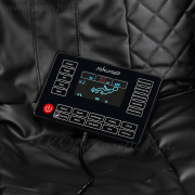 Sakura Classic 305 Masszázsfotel Billenthető, Fa szín Berakással fekete-barna-bézs - E-SHOP ELKONcosmetic Kft.