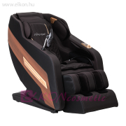 Sakura Classic 306A Masszázsfotel Billenthető, Fa szín Berakással fekete-barna - E-SHOP