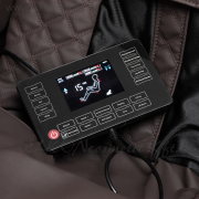 Sakura Classic 306A Masszázsfotel Billenthető, Fa szín Berakással fekete-barna - E-SHOP ELKONcosmetic Kft.