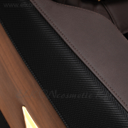 Sakura Classic 306A Masszázsfotel Billenthető, Fa szín Berakással fekete-barna - E-SHOP ELKONcosmetic Kft.