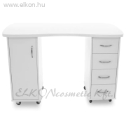 Manikűrös Asztal Porelszívóval MOMO 05-SL ezüst - E-SHOP