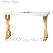 Manikűrös Műkörmös Asztal Porelszívóval MOMO 04-GL arany - E-SHOP ELKONcosmetic Kft.