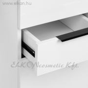 Manikűrös Műkörmös Asztal Porelszívóval 7 fiók MOMO L02 fehér-fekete-fa színekkel - E-SHOP ELKONcosmetic Kft.