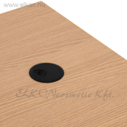 Manikűrös Műkörmös Asztal Porelszívóval 7 fiók MOMO L02 fehér-fekete-fa színekkel - E-SHOP ELKONcosmetic Kft.