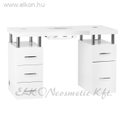 Manikűrös Asztal Porelszívóval MOMO 05-SL ezüst - E-SHOP